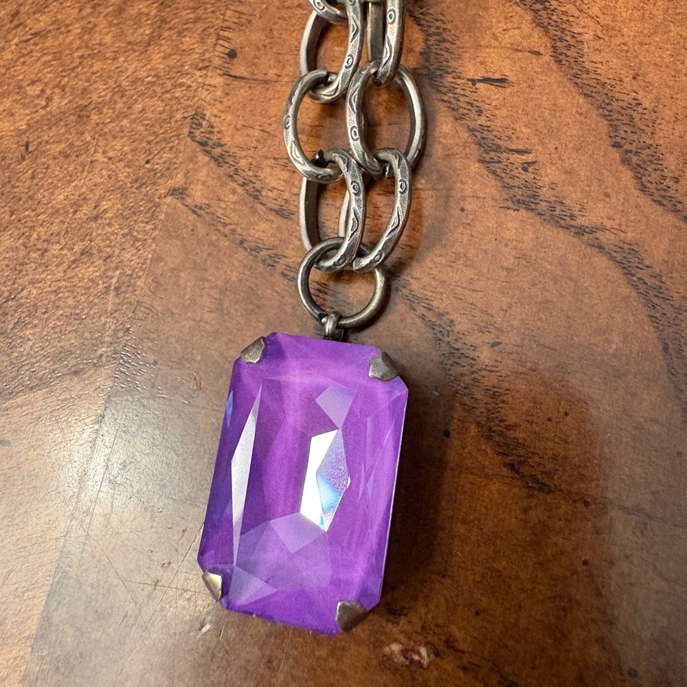 Purple Jewels by Jamie Lee Gemstone Pendant Necklace